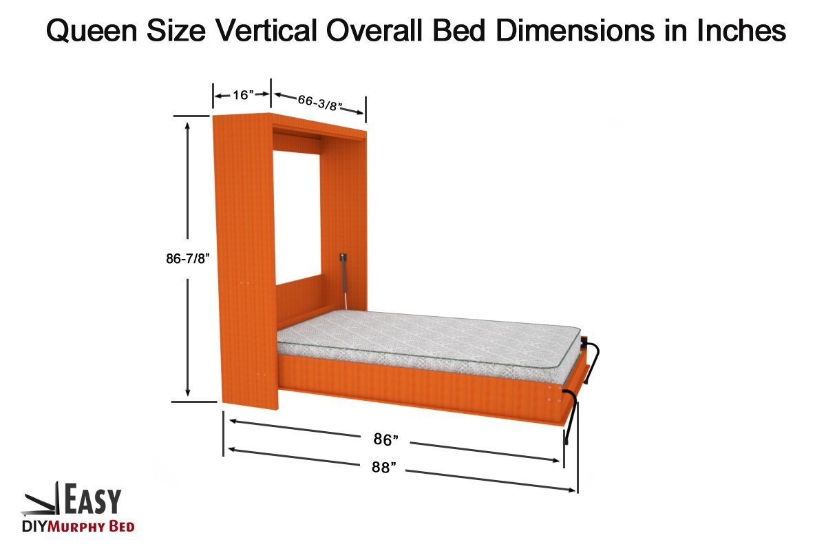 queen size murphy bed