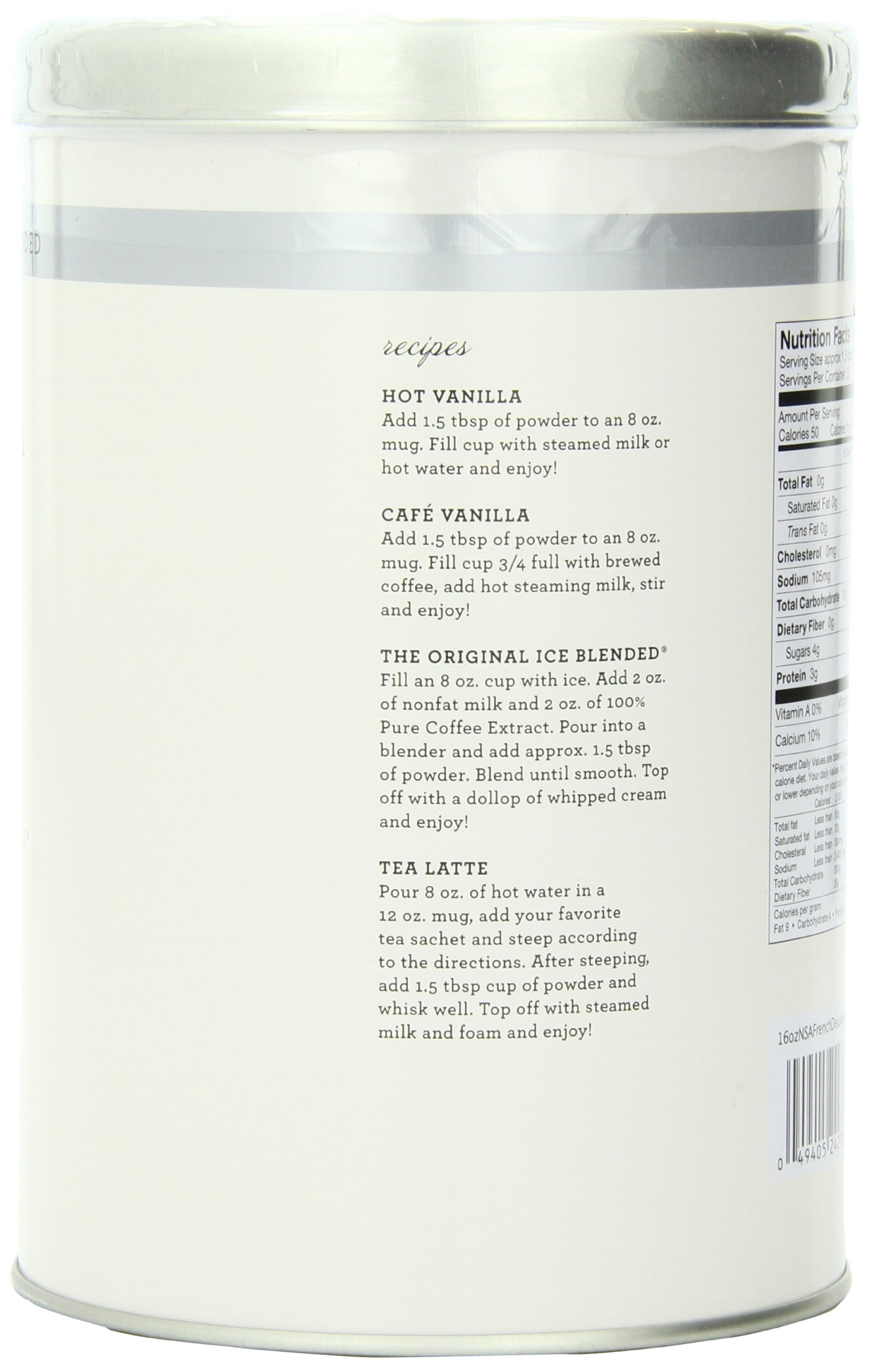 The Coffee Bean &amp; Tea Leaf No Sugar Added French Deluxe Vanilla Powder